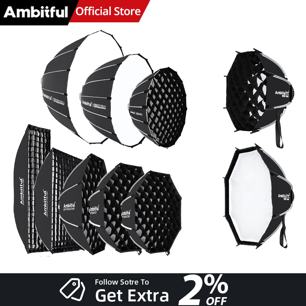 Photography Lighting Grid - AMBITFUL Q3/Q7/Q9 Series Quick Release Softbox