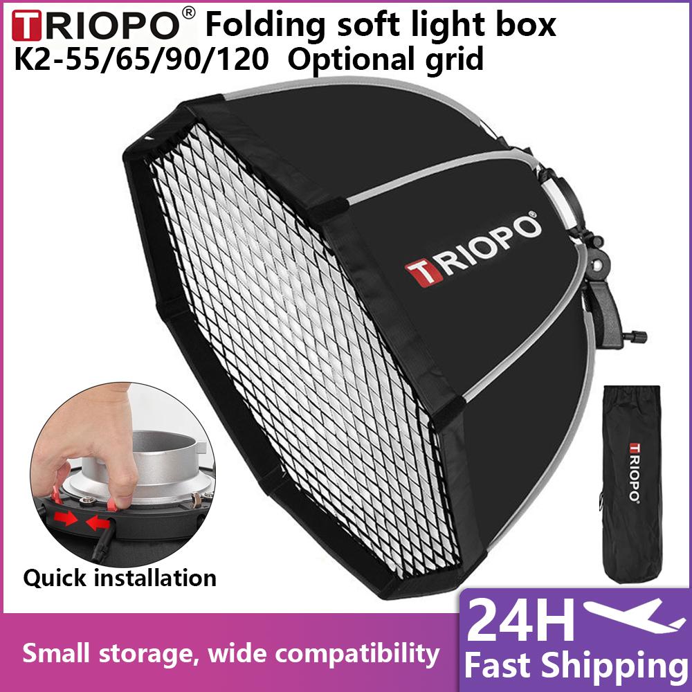Triopo 55/65/90/120cm Octagon  - Photography Lighting Grid ulasan dan harga