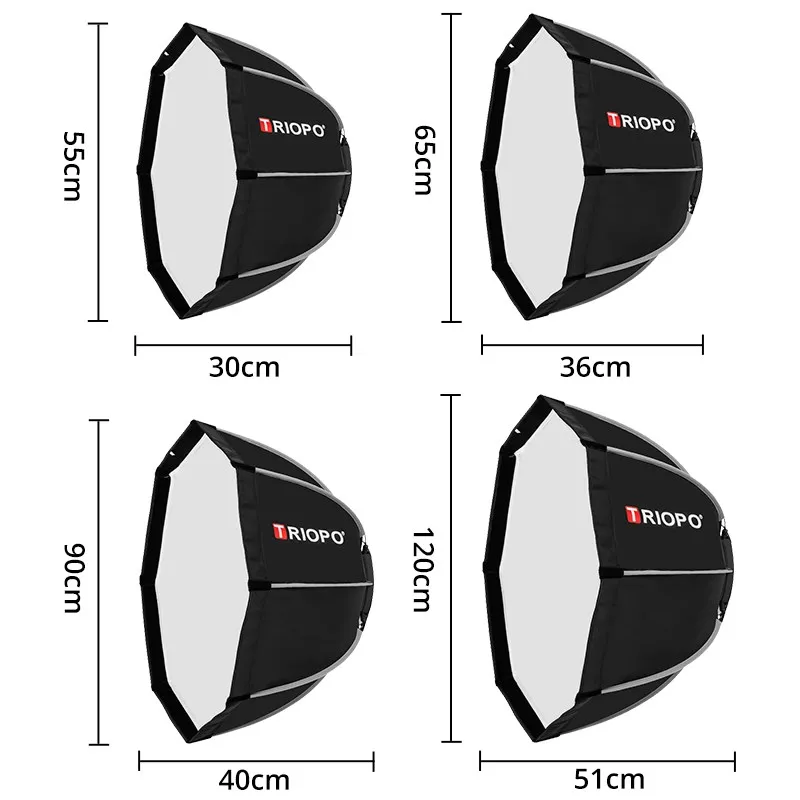 Triopo 55/65/90/120cm Octagon  - Photography Lighting Grid ulasan dan harga