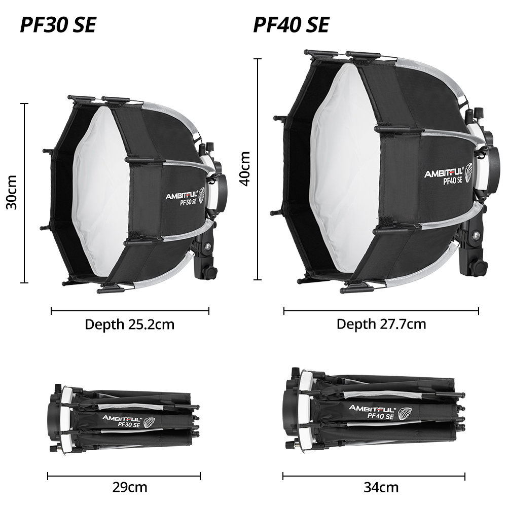 AMBITFUL PF30/PF40 30cm /40cm  - Photography Lighting Grid ulasan dan harga