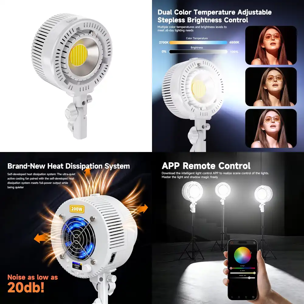 R200 Dual-Color COB LED Light  - Photography Lighting For Clothing ulasan dan harga