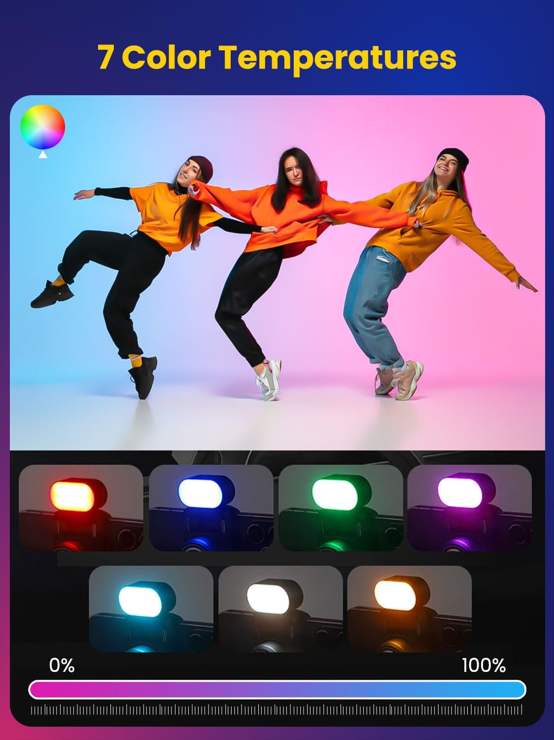 AOCHUAN Mini RGB Magnetic Fill - Photography Lighting Styles ulasan dan harga