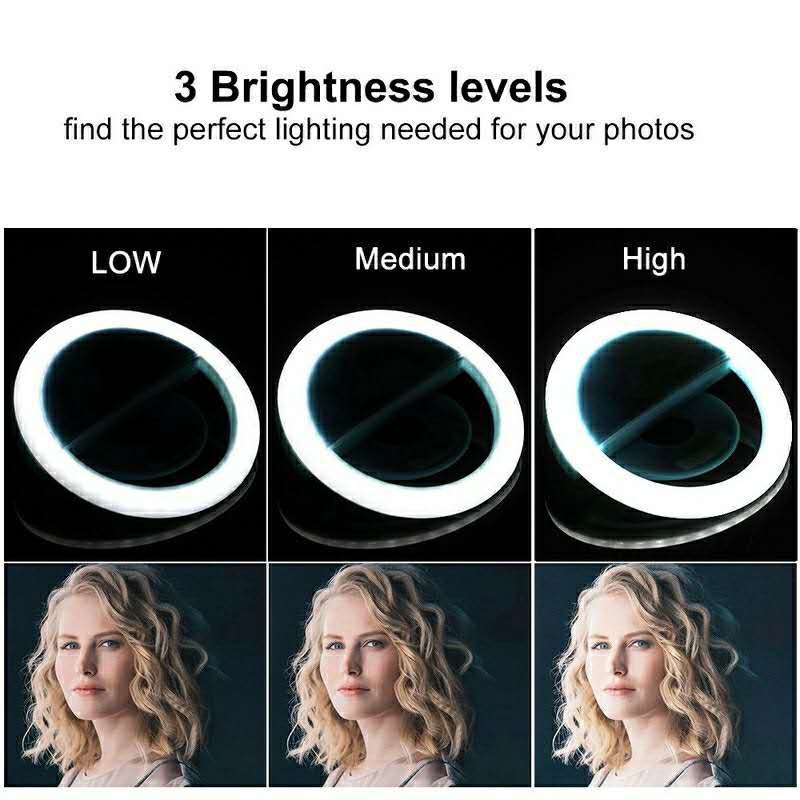 LED Selfie Ring Light 3 Level  - Photography Lighting Stick ulasan dan harga