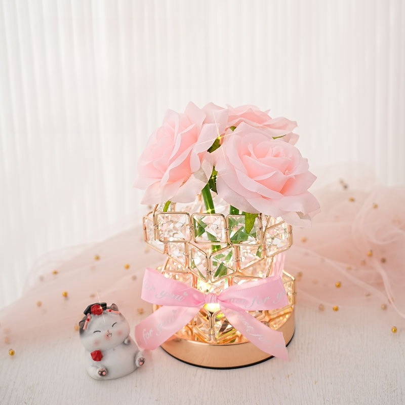 Rubik's Cube Shaped LED Rose N - Photography Artificial Lighting ulasan dan harga