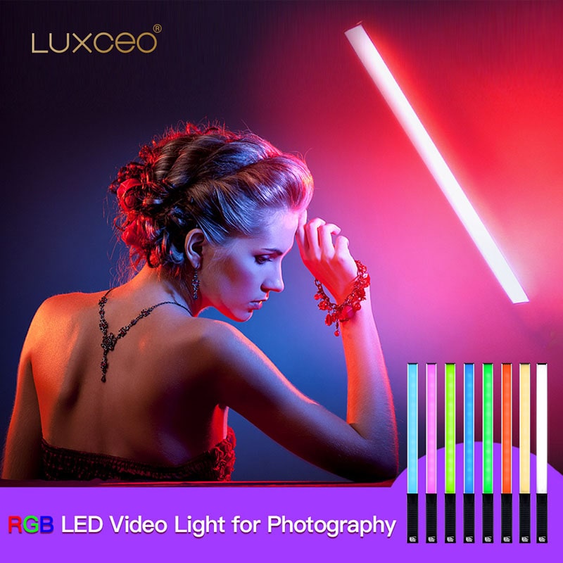 LUXCEO Q508A Handheld RGB Vide - Photography Lighting Grid ulasan dan harga