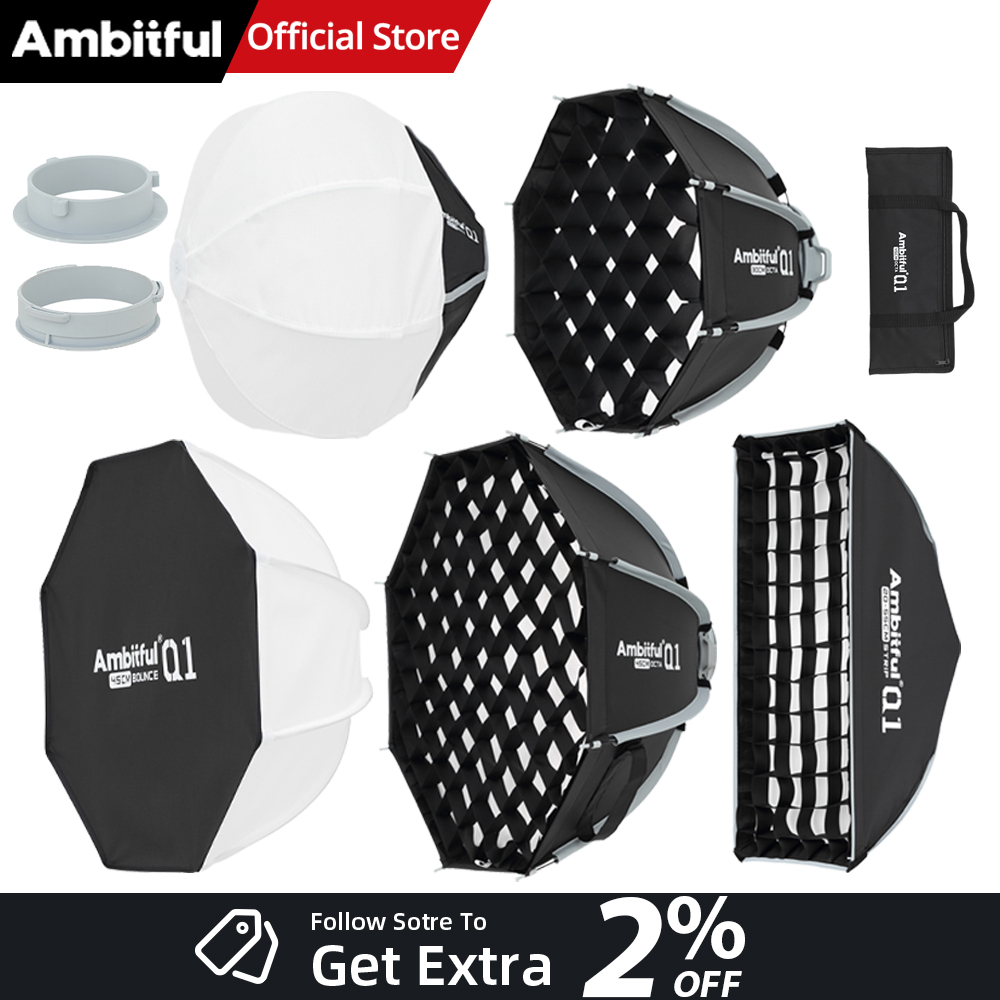 AMBITFUL Q1 Mini Bowens MiniGO - Photography Lighting Grid ulasan dan harga