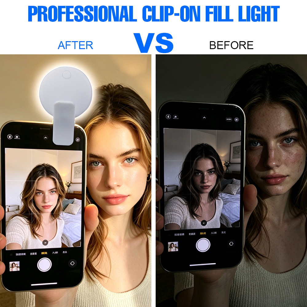 Clip LED Selfie Fill Light 3 B - Photography Lighting Stick ulasan dan harga