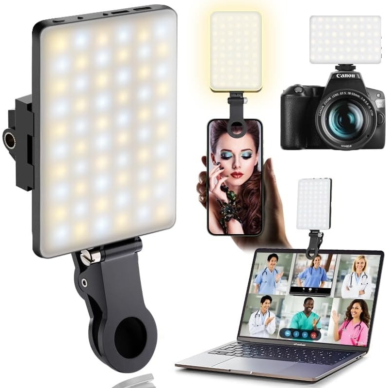 LED Portable Clip-on Selfie Li - Photography Lighting Description ulasan dan harga
