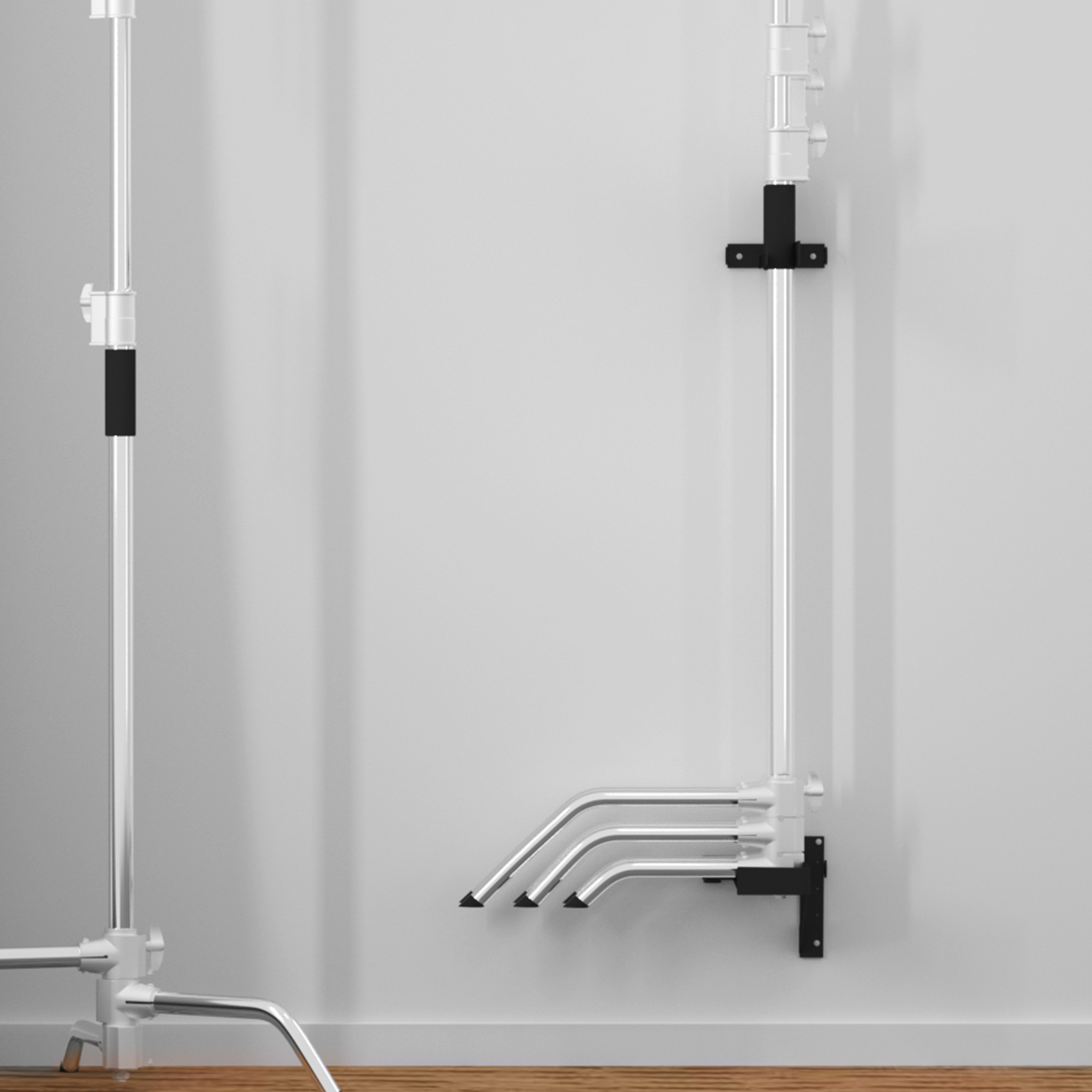 Selens Wall Mount C-Stand Stor - Photography Lighting Mount ulasan dan harga