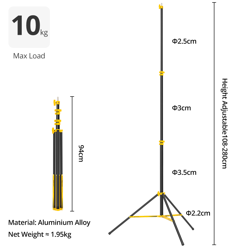 AMBITFUL GM280Y 280cm Professi - Photography Lighting Mount ulasan dan harga