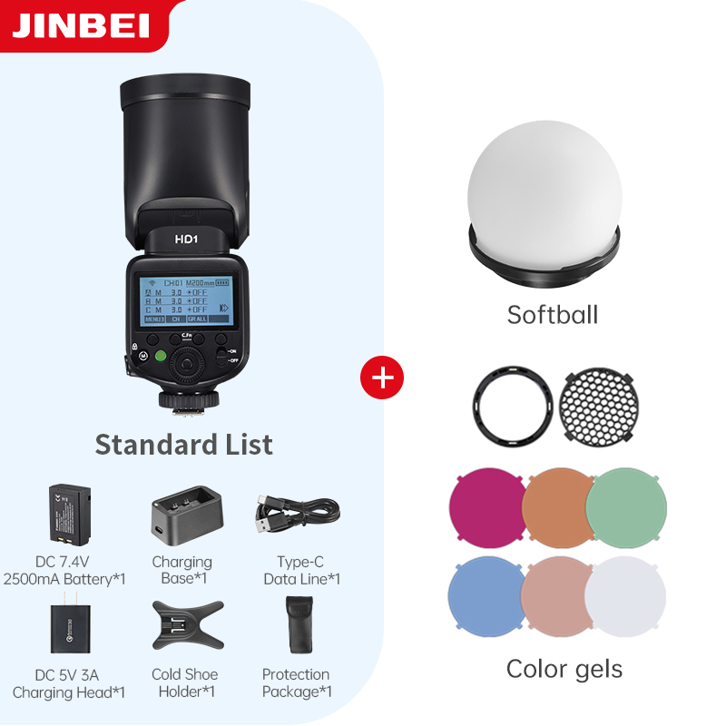 JINBEI HD-1 Camera Flash Light - Good Lighting In Photography ulasan dan harga