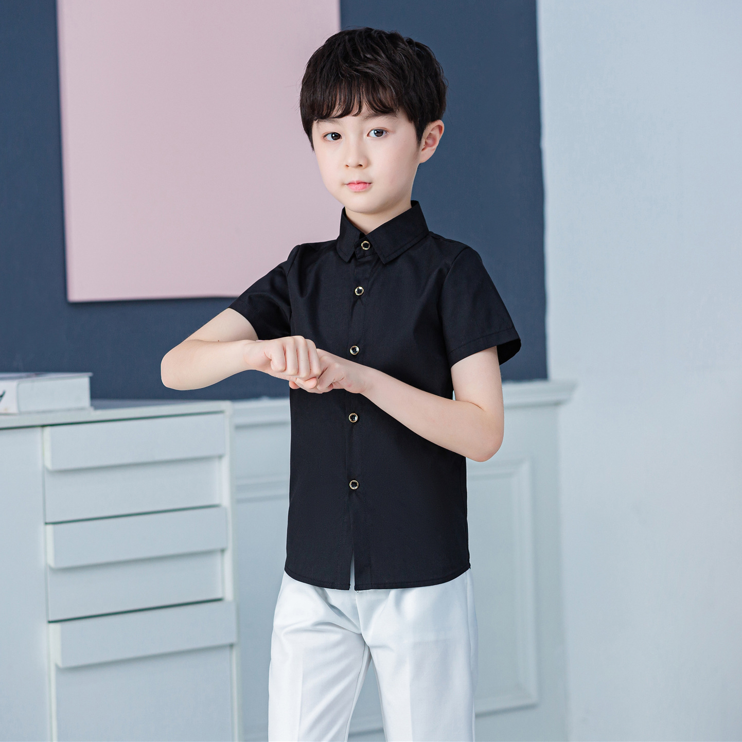 Kids Summer Light Blue Shirt B - Photography Lighting For Clothing ulasan dan harga