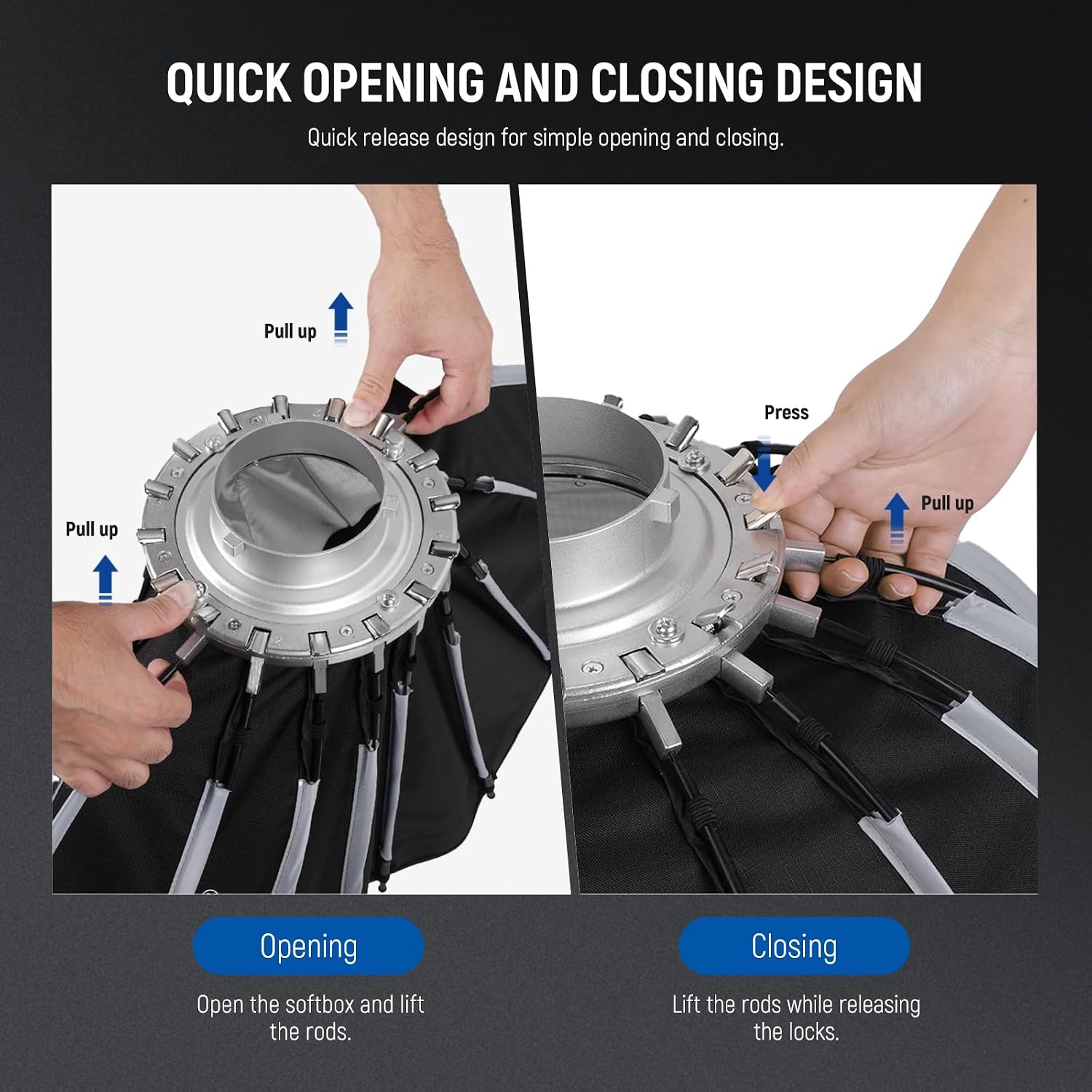 Parabolic Softbox with Bowens  - Photography Lighting Mount ulasan dan harga
