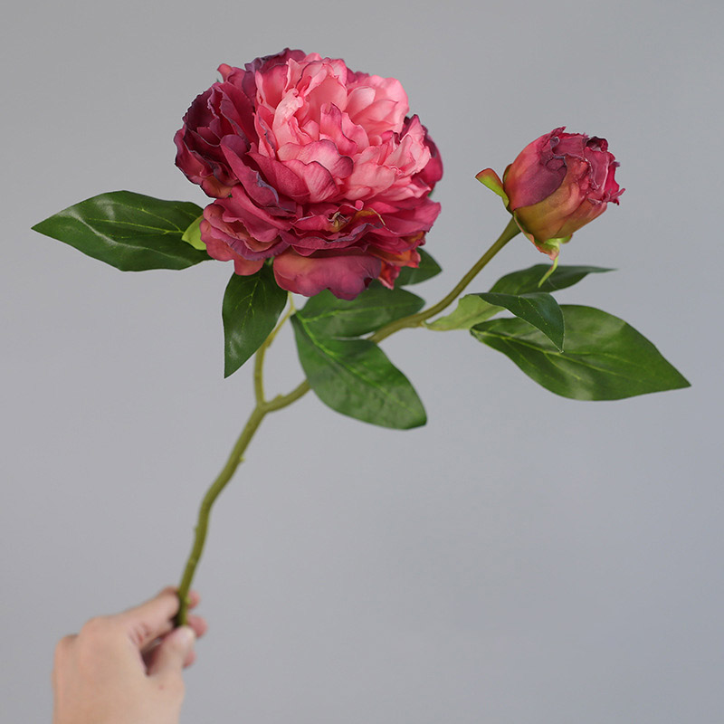 1PC Retro 2 Head Peony Simulat - Photography Artificial Lighting ulasan dan harga