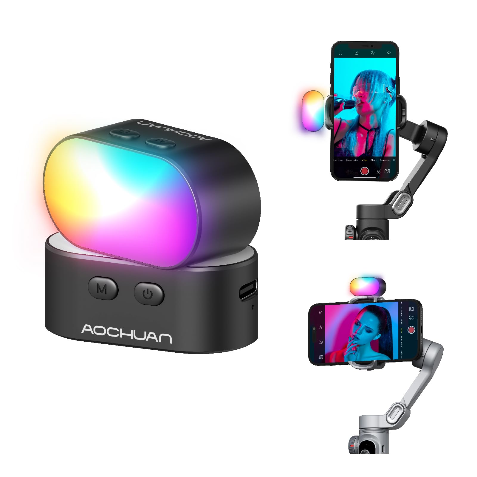 AOCHUAN RGB Magnetic Fill Ligh - Photography Lighting Styles ulasan dan harga