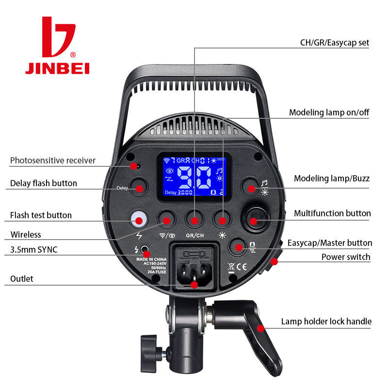 JINBEI DPX-800II  800W 25W LED - Good Lighting In Photography ulasan dan harga