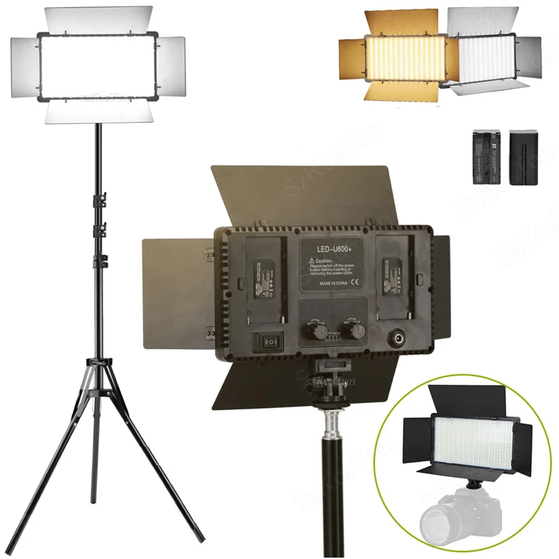 U800 U600 LED Photo Studio Vid - Photography Lighting Grid ulasan dan harga